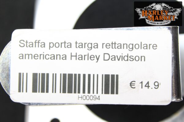 Staffa porta targa rettangolare americana Harley Davidson - immagine 4