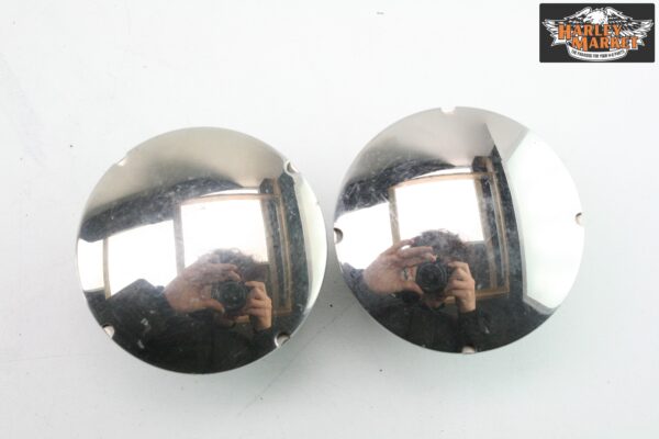 Pair of steel tank caps Harley Davidson Softail - Image 2