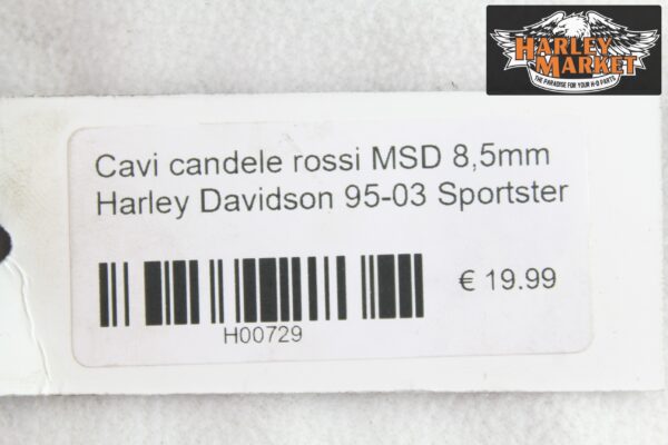 MSD 8.5mm red spark plug cables Harley Davidson 95-03 Sportster - Image 3
