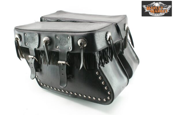 Borse vintage Big Bertha complete di telaietti Harley Davidson Softail - immagine 2