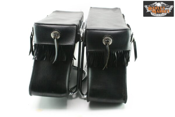 Borse vintage Big Bertha complete di telaietti Harley Davidson Softail - immagine 3