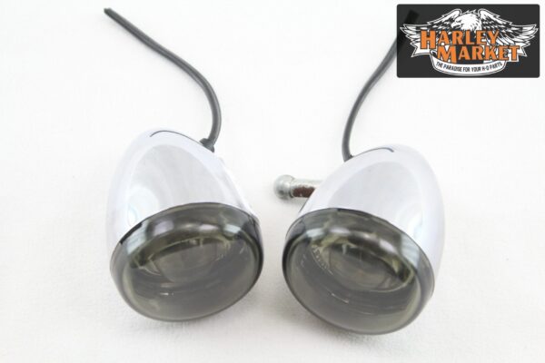 Frecce anteriori lenti fumé Harley Davidson Sportster - immagine 2