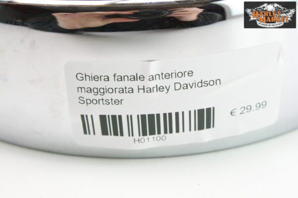 Ghiera fanale anteriore maggiorata Harley Davidson Sportster - immagine 4