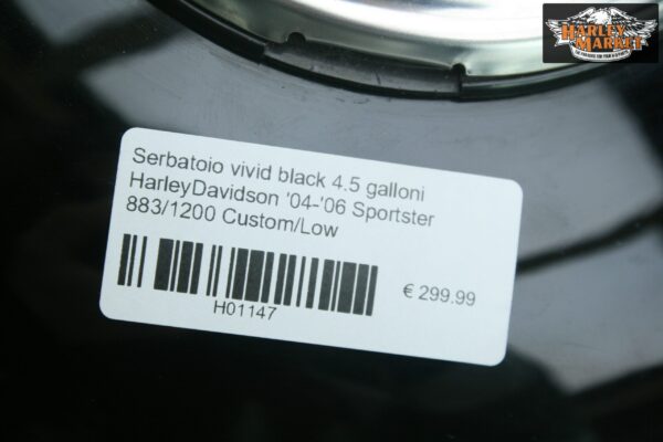Serbatoio nero HarleyDavidson 04-06 Sporster 883/1200 Custom/Low - immagine 10