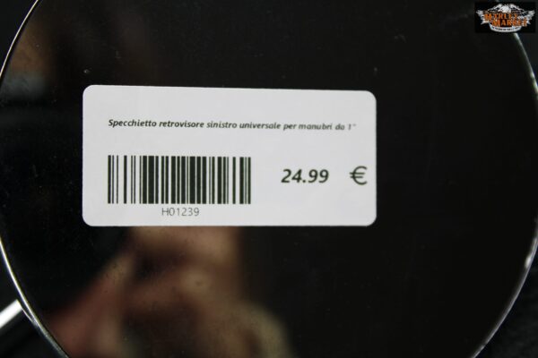 Specchietto retrovisore sinistro universale per manubri da 1" - immagine 6