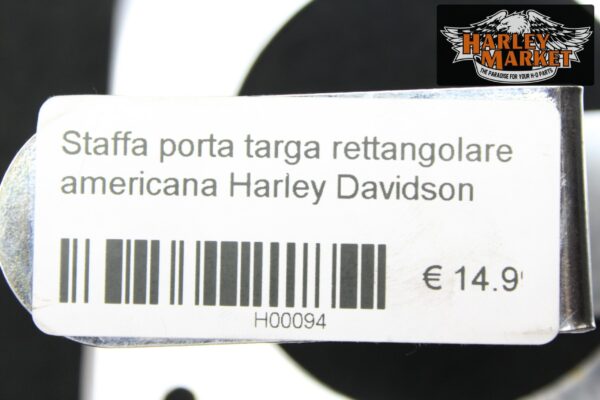 Staffa porta targa rettangolare americana Harley Davidson - immagine 4