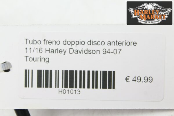 Tubo freno doppio disco anteriore 11/16 Harley Davidson 94-07 Touring - immagine 6