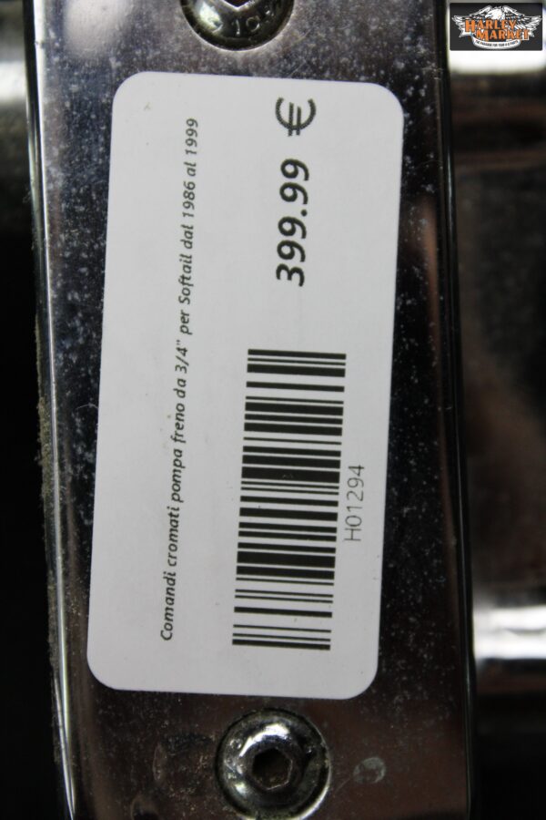 Chrome 3/4" master cylinder controls for 1986 thru 1999 Softail - Image 6