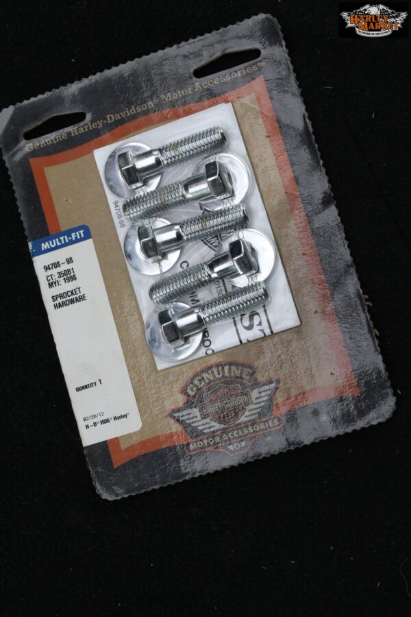 Chrome Hardware Kit Harley Davidson Dyna Rear Wheel Pulley