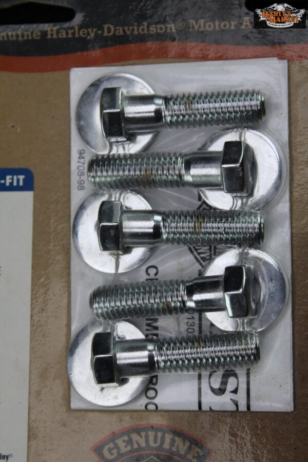 Chrome Hardware Kit Harley Davidson Dyna Rear Wheel Pulley - Image 2